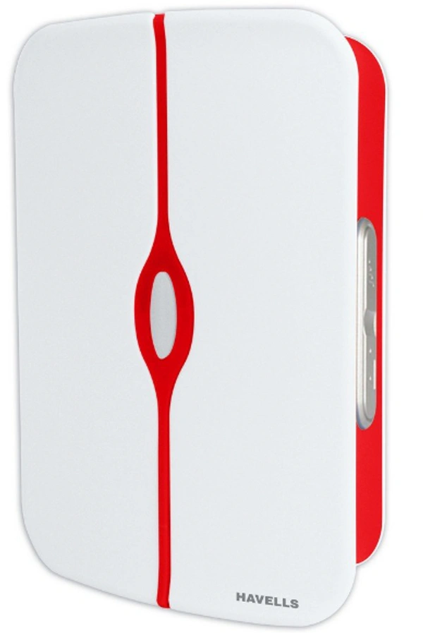 HAVELLS WIRELESS DIGITAL DOORBELL Wireless Door Chime - White and Red, NA